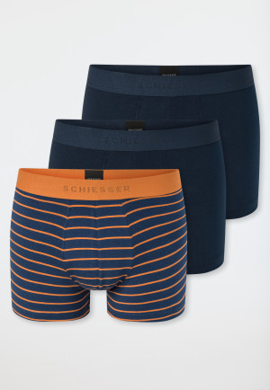 3-pack shorts plain/stripes multi-colored - 95/5