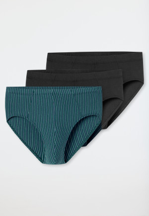 Supermini 3-pack Organic Cotton plain/ringed multi-colored - 95/5