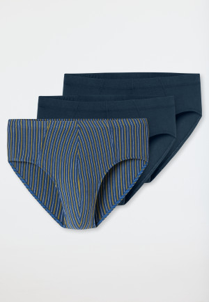 Supermini 3-pack Organic Cotton plain/ringed multi-colored - 95/5