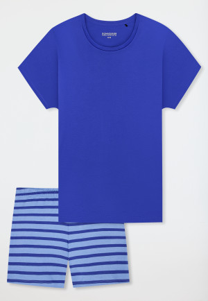 Short pyjamas striping royal - Casual Essentials