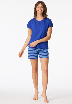 Short pyjamas striping royal - Casual Essentials