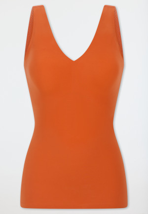 Strap top microfiber removable pads terracotta - Invisible Soft