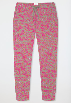 Pants long cuffs patterned fuchsia - Mix+Relax