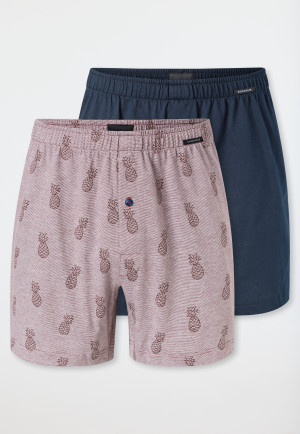 Boxer shorts 2-pack jersey plain patterned - Boxer shorts multipacks