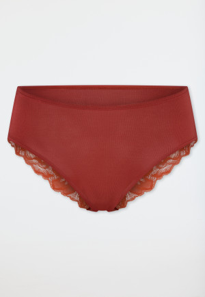 Brazilian briefs lace sienna - Unique Cotton