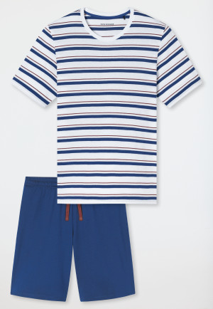 Short pyjamas striping white - Casual Nightwear