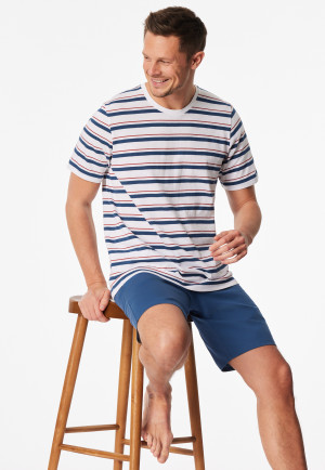 Short pyjamas striping white - Casual Nightwear