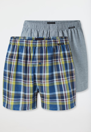 Boxer shorts 2-pack woven fabric patterned - Boxer shorts Multipack