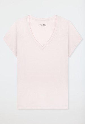 Shirt short sleeve v-neck rosé - Mix+Relax
