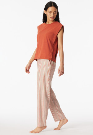 Shirt short sleeve linen mocha - Mix+Relax