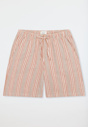 Pants short woven fabric stripes multicolor - Mix+Relax