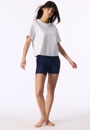 Shirt short sleeve heavy single jersey white - Mix+Relax
