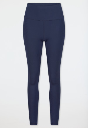High Waist leggings double rib admiral - SCHIESSER Active