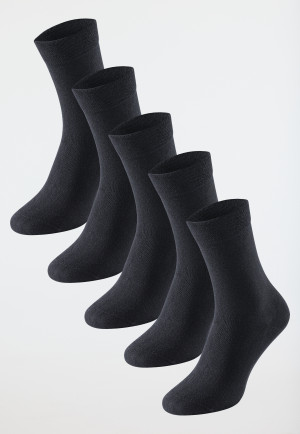 Women's socks in 5-pack stay fresh black - Bluebird