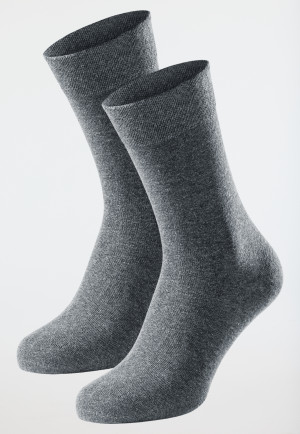 Men's socks 2-pack anthracite-mottled - 95/5