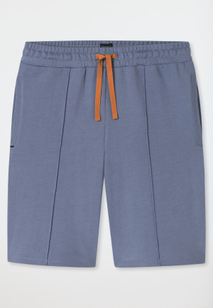 Pants short sweat fabric blue-grey - Mix+Relax