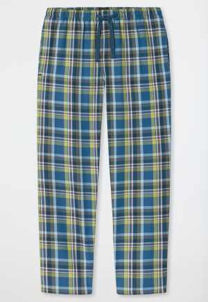 Pants long woven fabric olive chequered - Mix+Relax