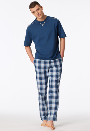 Shirt short sleeve heavy single jersey oversized atlantic blue - Mix+Relax
