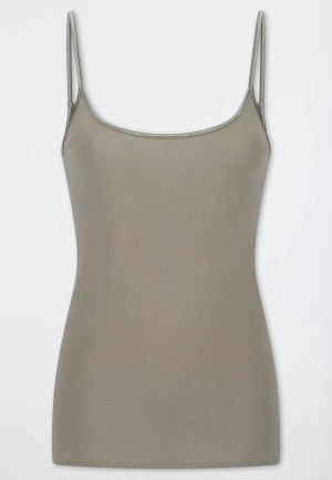 Spaghetti strap top jade - Luxury