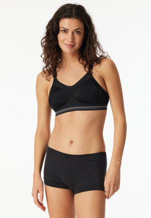 Sports bra Active High Impact, black - SCHIESSER Sport