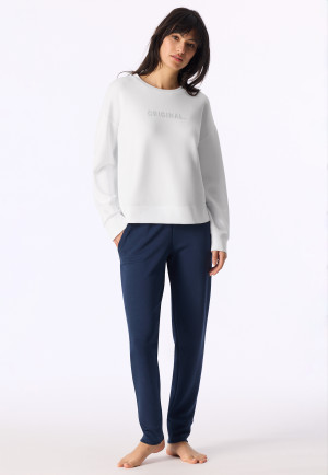Doubleface sweatshirt white - Mix+Relax