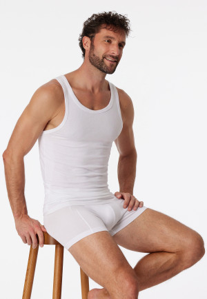 Undershirts 2-pack organic cotton white - 95/5