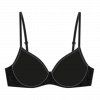 Schwarzes Icon Bügel-BH mit Spacer-Schale